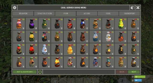XSkinMenu – 皮肤菜单 v1.7.2-Rust可狼插件网 | Rustnm - Rust插件网
