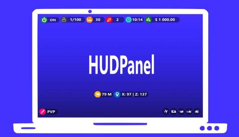 HUDPanel - 图标信息面板 v1.2.6-Rust可狼插件网 | Rustnm - Rust插件网