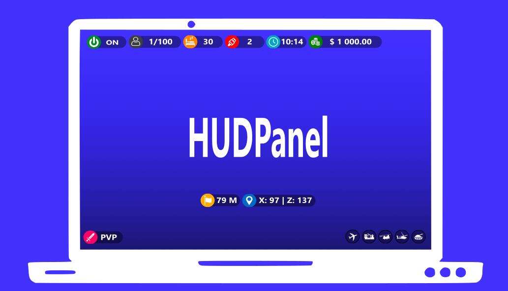 HUDPanel – 图标信息面板 v1.2.6-Rust可狼插件网 | Rustnm - Rust插件网