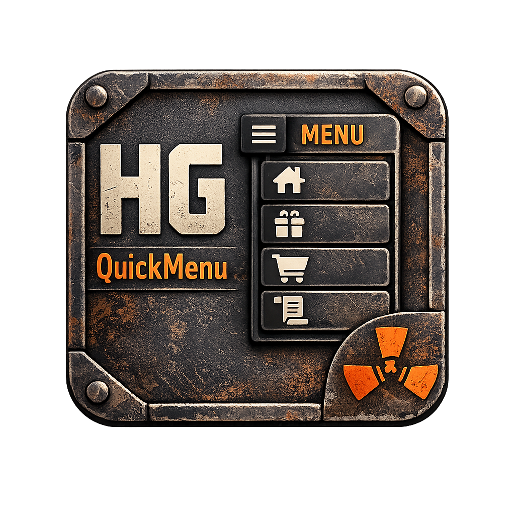 HGQuickMenu – 快捷菜单 v1.0.0-Rust可狼插件网 | Rustnm - Rust插件网